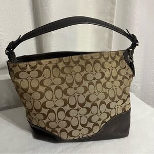 Coach Brown Signature Shoulder Bag